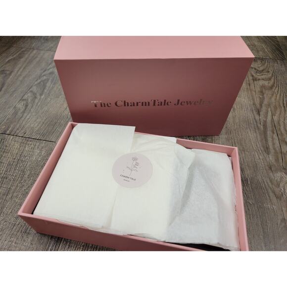 The CharmTale Jewelry Adjustable Ring Open Sterling Silver Heart Ring NEW Gift - Picture 4 of 7